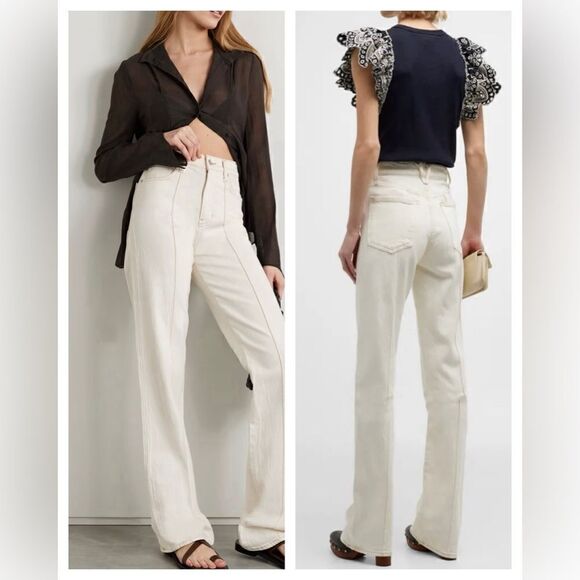 VERONICA BEARD Dylan high-rise straight-leg jeans Size 31 NWT - Picture 1 of 10